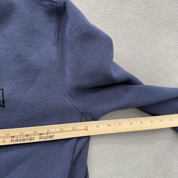 Fourlaps x Peloton Sweatshirt Mens XL Navy Blue Crewneck Zipper Pockets Athletic - Picture 4 of 10